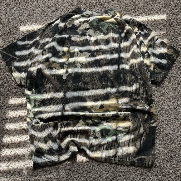 Mossy Oak Camo Classics T-Shirt Mens L Front Pocket Cotton Blend Short Sleeve - Picture 6 of 6